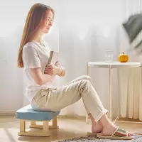 实木儿童小凳子家用宝宝成人沙发凳时尚矮凳方凳布艺门厅换鞋板凳