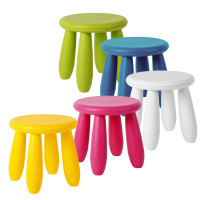 凳子圆凳塑料游戏学习椅子圆凳矮凳可爱彩色幼儿儿童凳