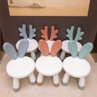 加厚板凳儿童椅积木桌子幼儿园靠背椅宝宝餐椅塑料家用小凳子防滑