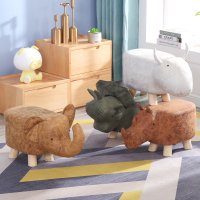 儿童实木创意动物矮凳大象卡通家用换鞋凳小板凳网红可爱凳子懒人