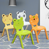 卡通动物加厚儿童椅子幼儿园靠背坐椅宝宝塑料椅家用防滑小凳子