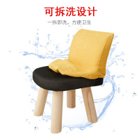 儿童全实木布艺小凳子靠背家用矮凳经济型创意椅子简约换鞋小板凳