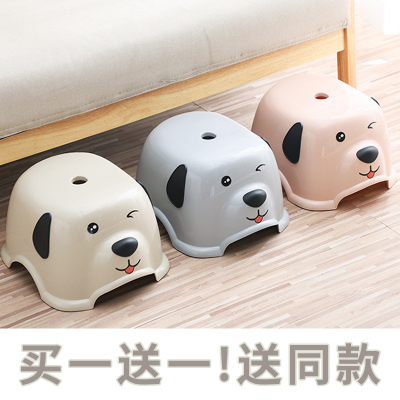 小凳子塑料板凳家用儿童凳卡通加厚防滑踩脚胶凳脚踏宝宝矮凳洗澡