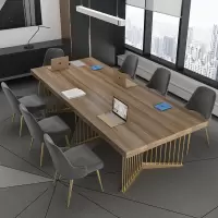 办公家具会议桌长桌新款简约现代长方形办公桌子职员洽谈桌椅组合