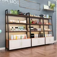 新品化妆品展示柜精品超市货架置物架美容美甲店展示架陈列柜定制