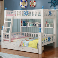 上下床儿童床女孩实木子母床男孩两层床多功能高低床地中海双层床