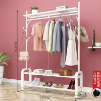简易衣帽架落地卧室内折叠挂衣架出租房家用置物小户型晾衣服架子
