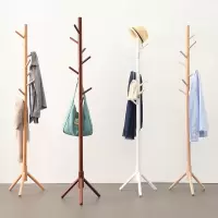 衣架实木简易挂衣架落地卧室儿童挂衣服架子房间衣帽架家用衣挂架