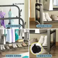 晾衣架落地卧室衣帽架凉挂衣架子简易宿舍室内折叠收纳晒衣服杆子