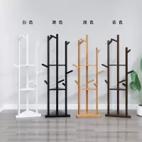 简易衣帽架实木卧室落地挂衣架柜子衣服包置物家用收纳架简约现代