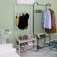 挂衣架落地卧室多功能衣帽架家用简易挂衣服架子宿舍置物架挂包架