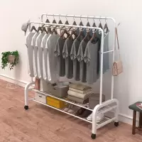 晾衣架落地杆子卧室衣服挂架挂衣架阳台晒衣衣帽架单双三杆