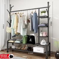 简易挂衣架落地卧室折叠置物架家用室内衣帽架网红晾衣服收纳架子