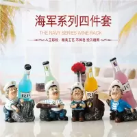 欧式彩绘红酒架树脂葡萄酒架创意摆件个性红酒展示架