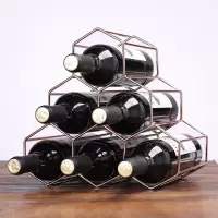 现代简约铁艺红酒架葡萄酒架酒吧创意欧式多瓶装酒瓶架酒柜摆件