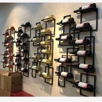 红酒架壁挂铁艺 墙上红酒架悬挂酒架 酒店葡萄酒架酒吧创意展示架