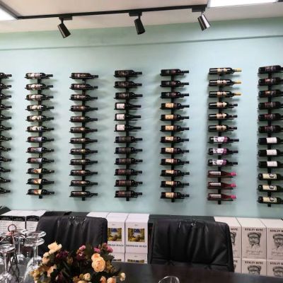酒吧欧式壁挂铁艺酒架酒瓶架创意简约葡萄酒架壁挂式红酒瓶架家用