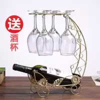 创意红酒架 高脚杯挂杯架吊杯架 倒挂红酒杯架铁艺葡萄酒架酒瓶架