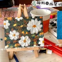 ins风小红书热推迷你涂鸦画板diy桌面摆件美术画布学生画架