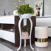 铁艺花架多层欧式阳台客厅花盆架简约地面绿萝吊篮多肉盆栽花架子