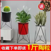 厂家直销北欧风铁艺花盆花筒几何简约创意室内阳台多肉绿植花架子