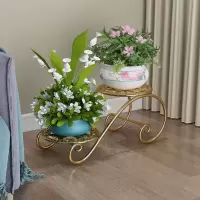 铁艺多层花架落地式多功能室内盆栽架欧式花盆架客厅阳台花架子