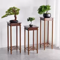 简约欧式花架花台花几实木落地花架盆栽多功能绿萝置物架