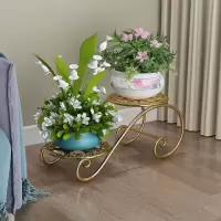 铁艺多层花架落地式多功能室内盆栽架欧式花盆架客厅阳台花架子