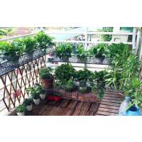 花架阳台壁挂悬挂式 铁艺护栏多层花架子客厅窗台绿萝多肉壁挂花盆架长方型花架多肉植物架防盗网花架防护栏花架多规格可选