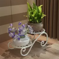 简易花架铁艺多层多肉绿萝客厅花盆架阳台花架子室内盆景架置物架