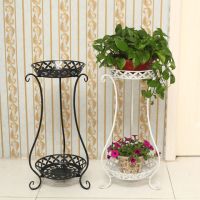 欧式花架落地式铁艺多层花篮架客厅阳台绿萝吊兰花架多功能花盆架