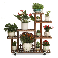 实木花架防腐落地室内植物架阳台客厅多肉花架多层户外花盆架子