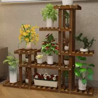 阳台实木花架子置物架室内家用多肉绿萝落地面装饰花盆架客厅木制