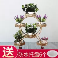 欧式铁艺花架子多层特价花架可移动推拉带轮落地式花盆架客厅阳台