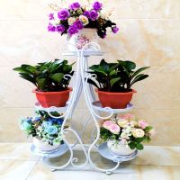 欧式花架铁艺多层落地式花盆架室内客厅绿萝花架子阳台吊兰花架几