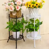 多层铁艺花架落地式客厅阳台室内花盆架欧式简约绿萝吊兰花架子