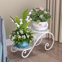 铁艺多层花架落地式多功能室内盆栽架欧式花盆架客厅阳台花架子