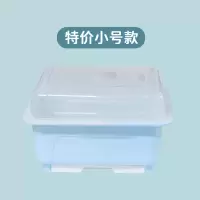 厨房塑料碗柜大号带盖放碗架沥水架置物架装碗箱碗碟架碗筷收纳盒|特价款小号（颜色随机）