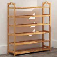 鞋架简易门口家用经济型柜子室内好看多层宿舍防尘置物架省空间竹