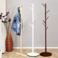 衣架落地卧室家用挂衣架衣服架子实木衣帽架简易挂包架收纳置物架