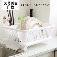 碗架 厨房用品沥水碗架厨房碗盘置物架碟筷子收纳架|侧面大号白色