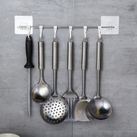 强力免打孔不锈钢挂钩无痕贴吸盘粘钩门后墙壁上厨房置物架收纳架