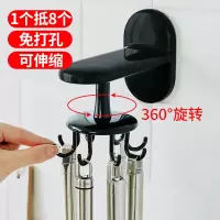 免打孔无痕挂钩厨房墙壁收纳架置物架厨具用品粘钩多功能旋转挂钩