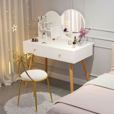 梳妆台卧室现代简约化妆台收纳柜一体北欧网红ins风小型化妆桌子