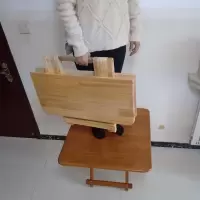 实木可折叠桌家用餐桌简易便携式饭桌折叠板凳小户型吃饭桌子
