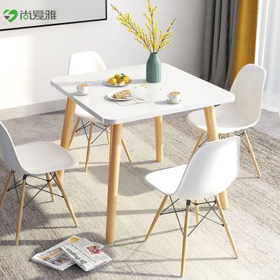 实木飘窗餐桌小户型小方桌子饭桌家用吃饭出租屋简约长方形宿舍