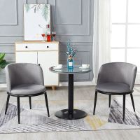 洽谈接待简约家用餐桌椅组合阳台桌椅三件套小户型圆桌奶茶店椅子