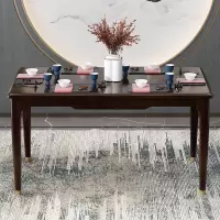 新中式全实木餐桌餐椅组合轻奢简约桌子长方形小户型一桌四椅饭桌