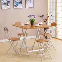 牛盾 简易折叠桌/家庭餐桌吃饭桌/户外便携式阳台折叠桌/手提餐桌