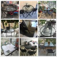 折叠桌子餐桌家用小户型简易方形玻璃桌户外阳台吃饭桌便携式桌子